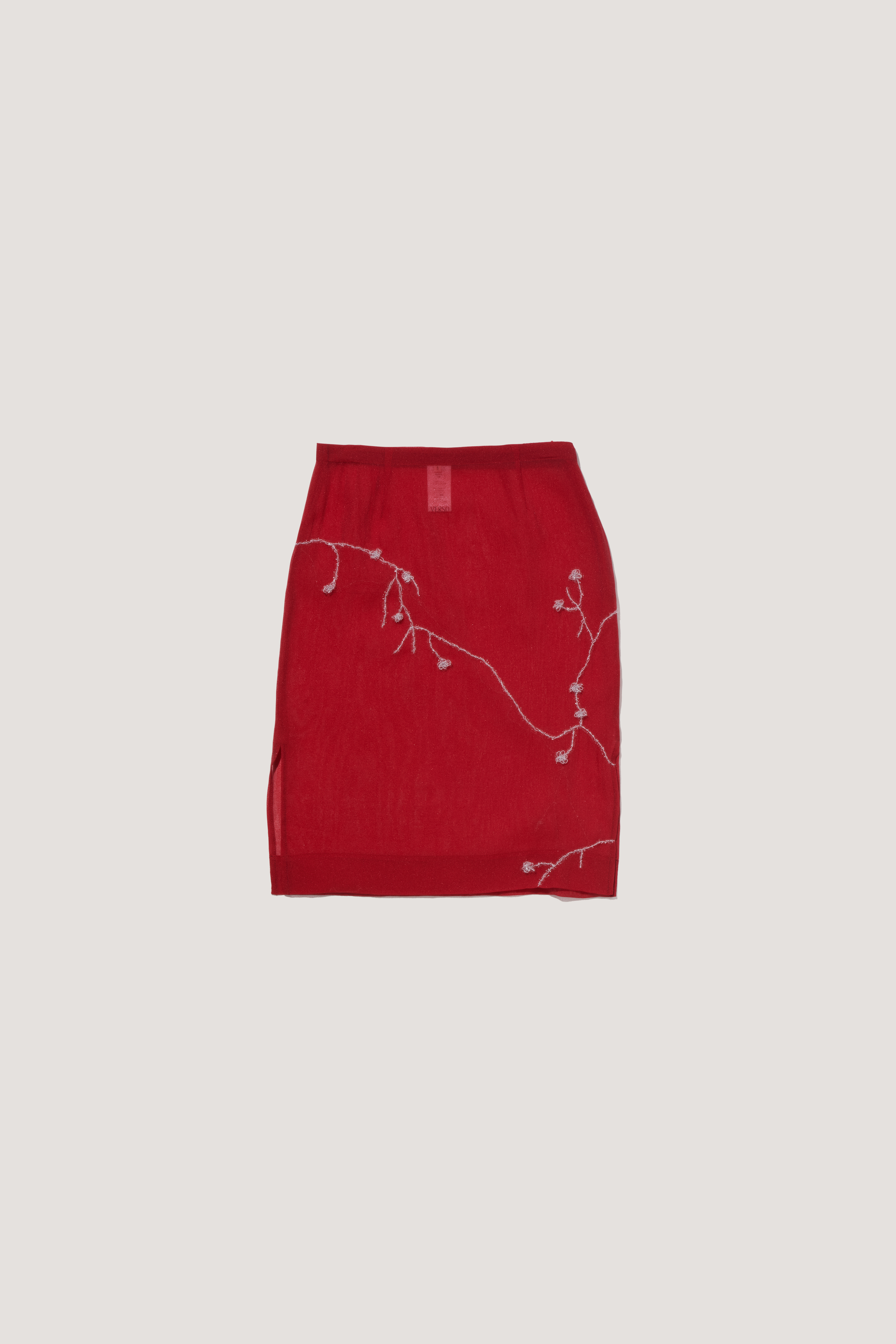 [ESSENTIAL LINE / VERSO X LOWA KIM] Shining Embroidery Midi Skirt
