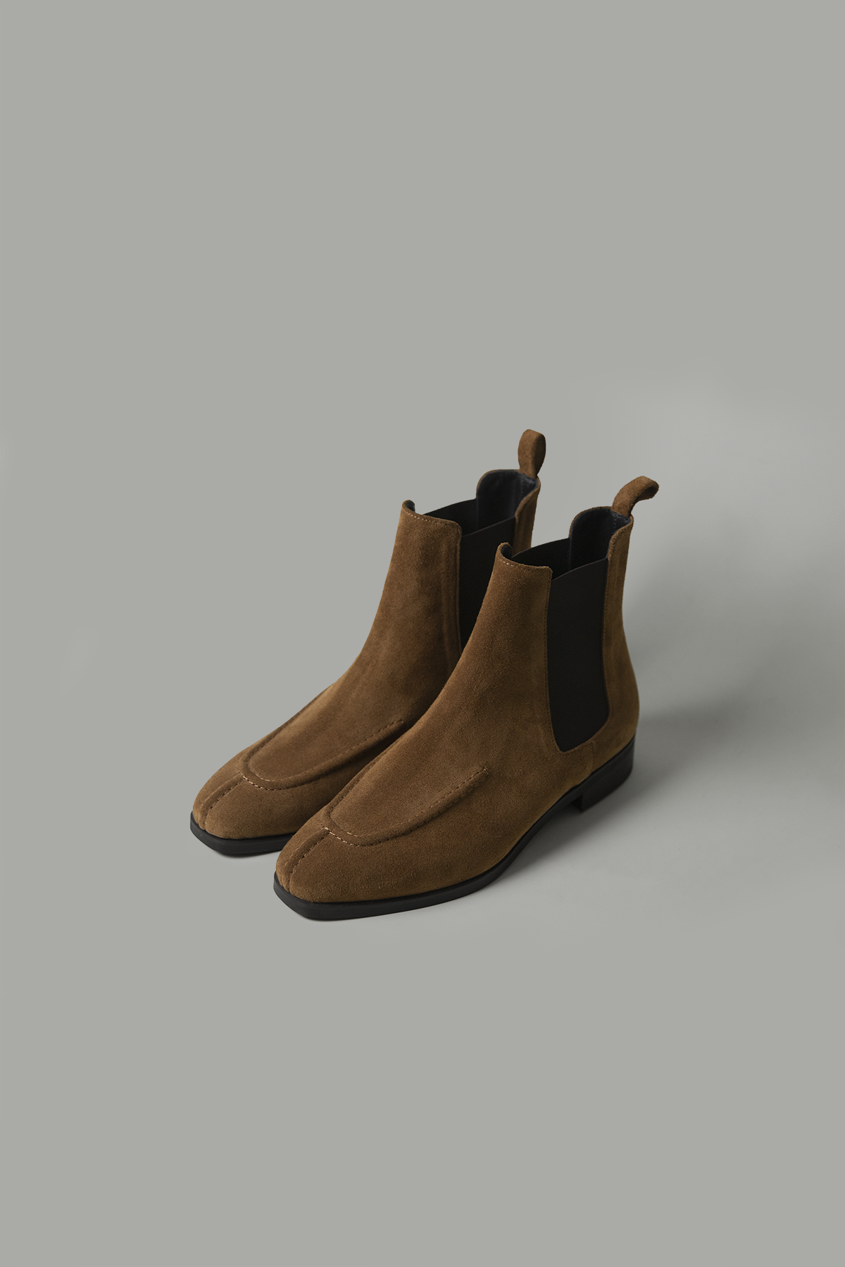 Mont Stitch Ankle Boots (Camel Suede)