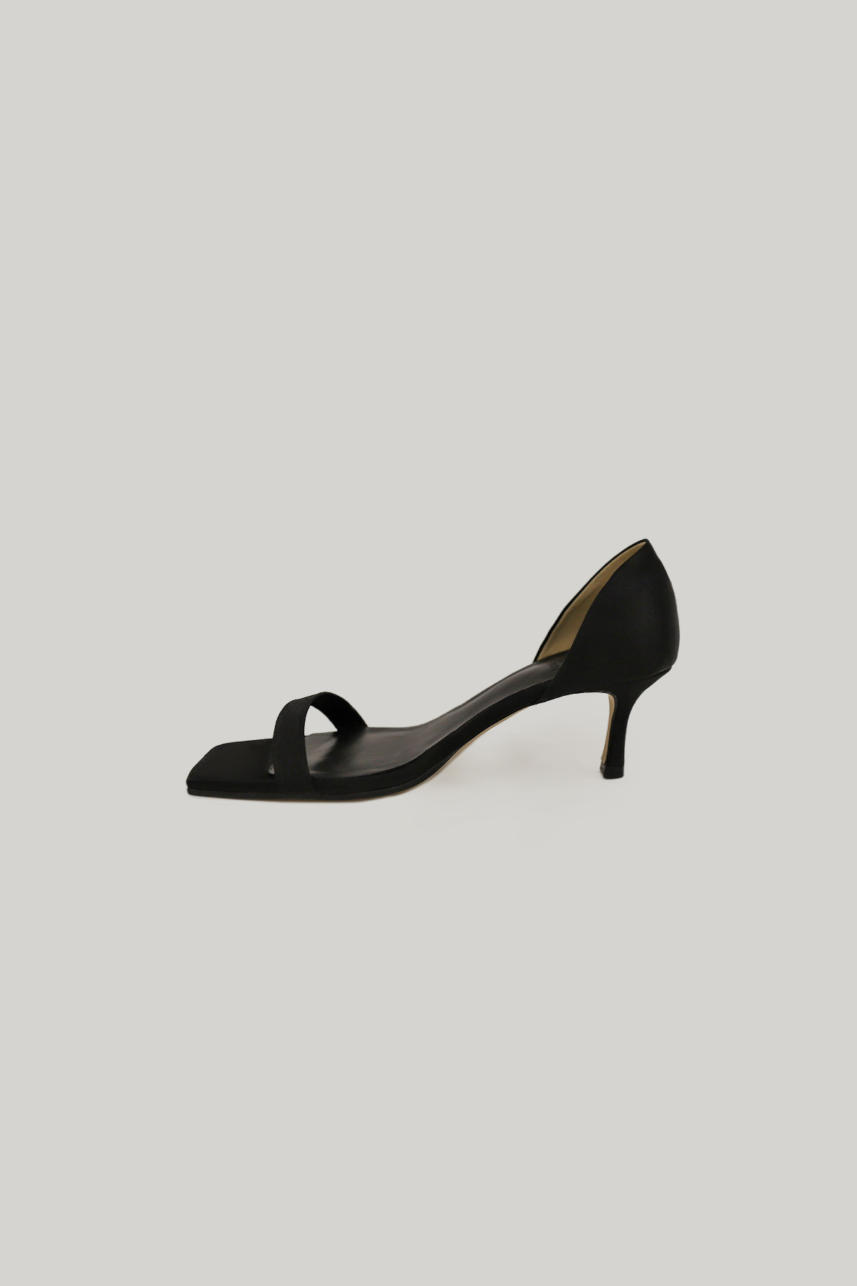 Aurora Satin Sandals (Black)