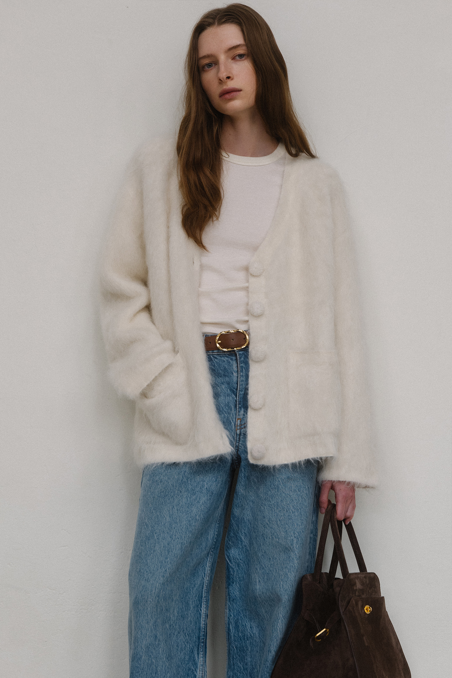10TH / Momet Suede Tote Bag (Brown Suede) - ELBORN