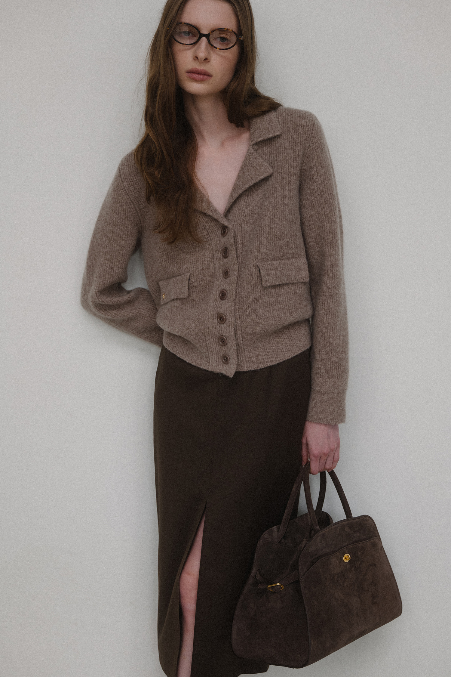 10TH / Momet Suede Tote Bag (Brown Suede) - ELBORN