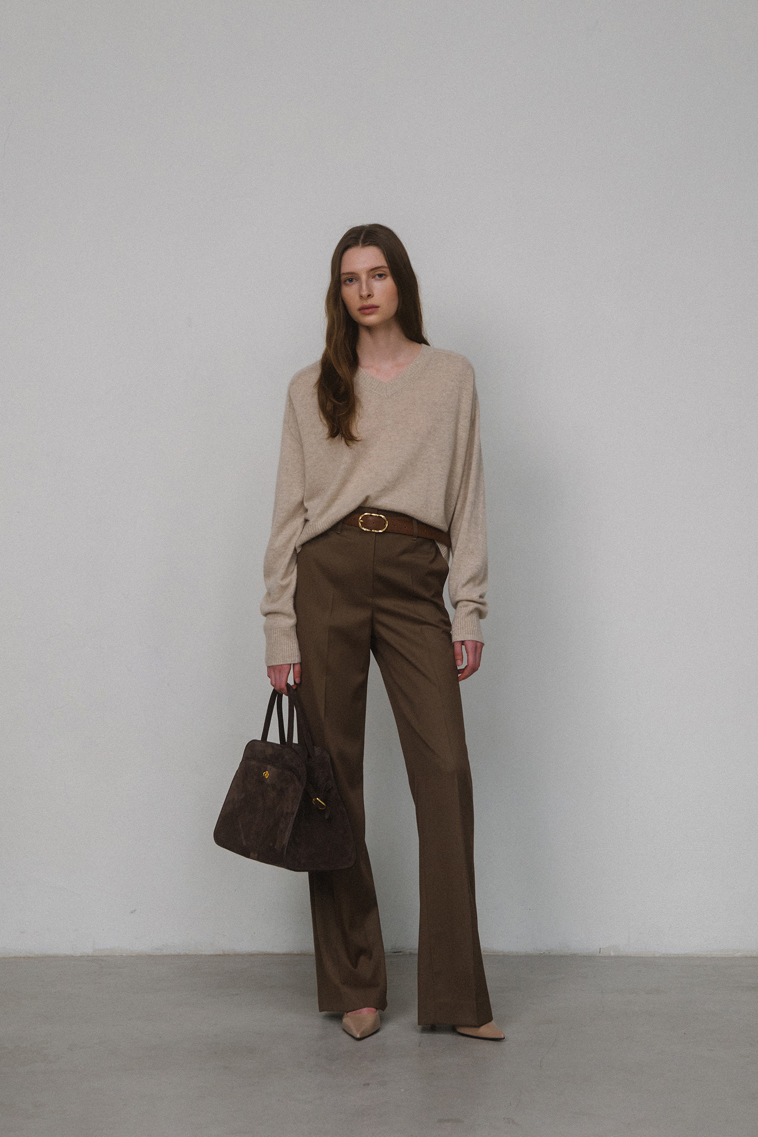 ■ELBORN■ Momet Suede Tote Bag (Brown Suede) 0609d08db41a42e45de5518a2f9555
