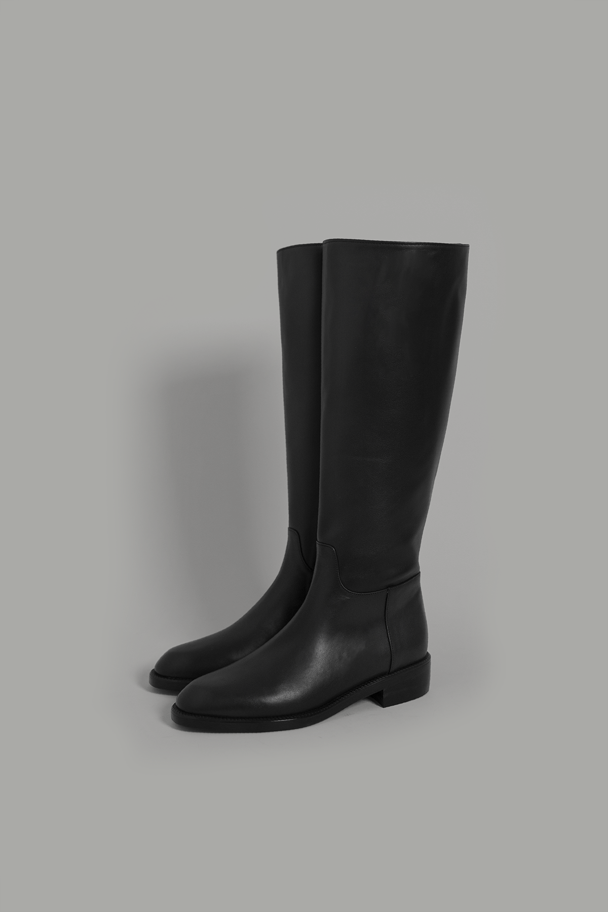 Margaux Leather Long Boots (Black)