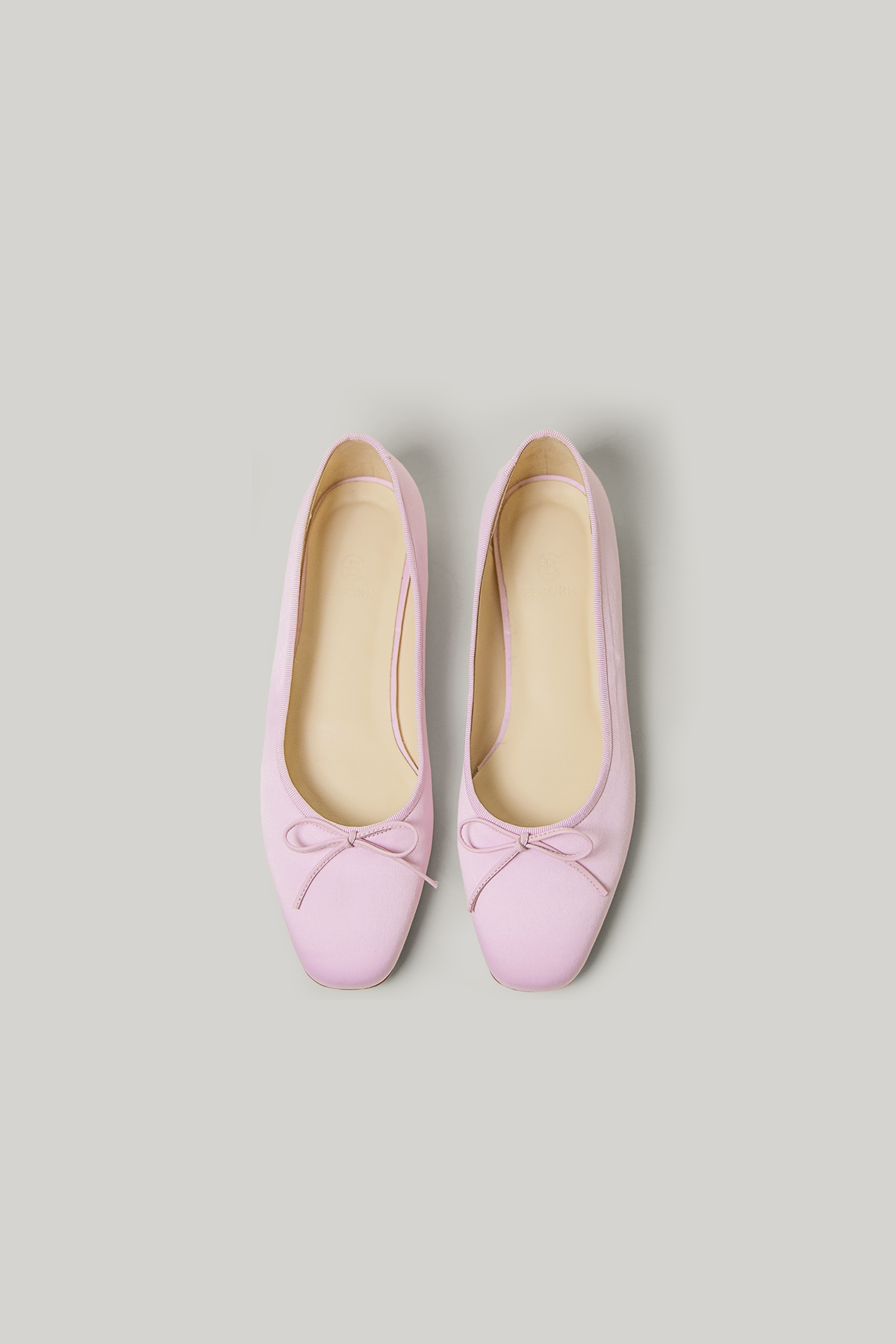 Fiore Satin Ballerinna Shoes (Soft Pink)