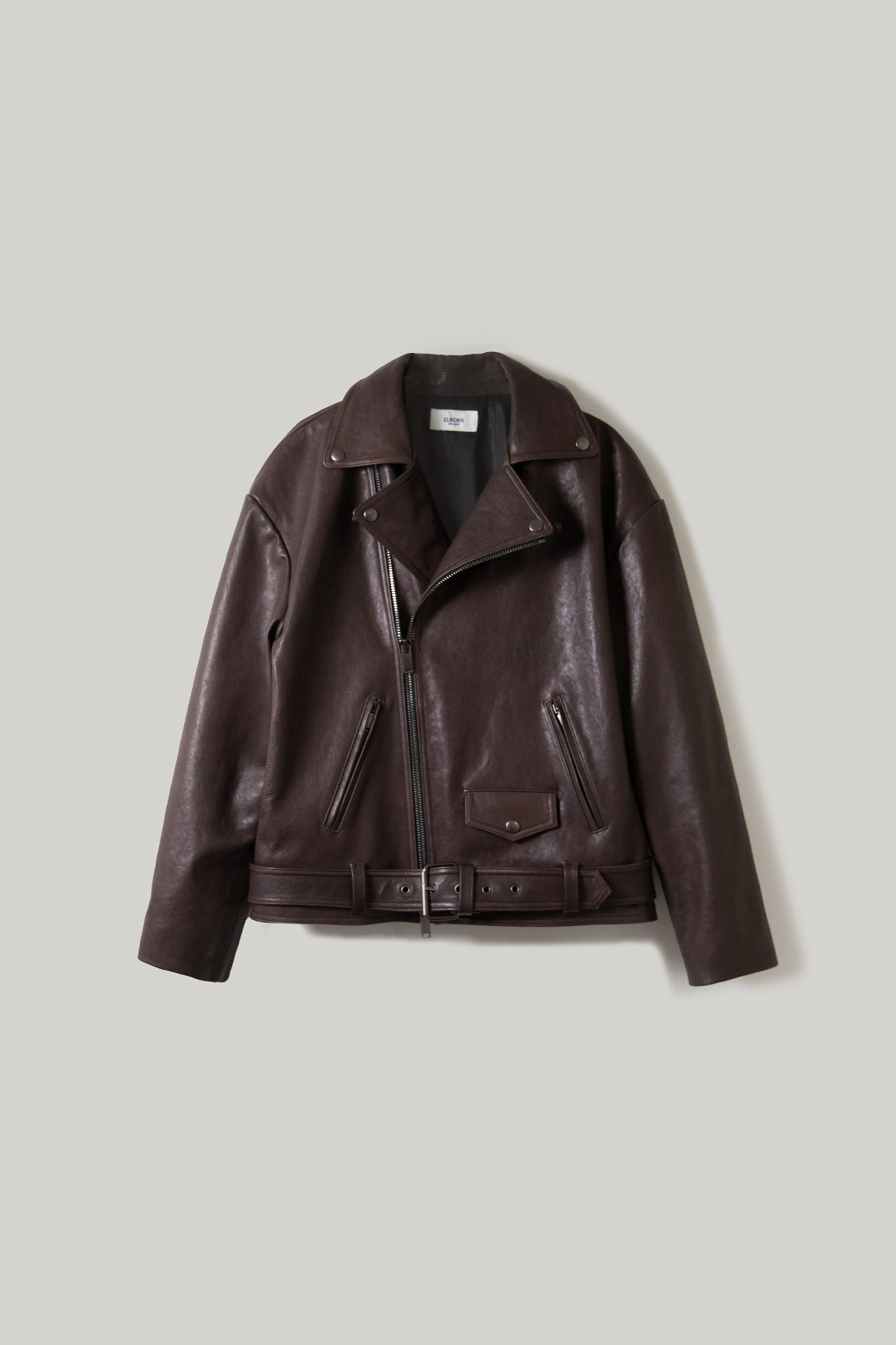 2ND / Lekan Leather Jacket (Brown)