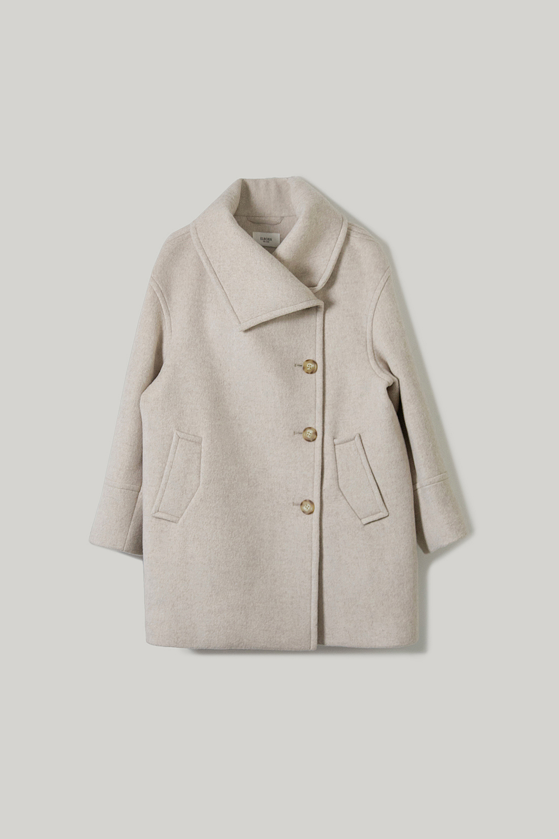 Leiva Half Coat (Cream Beige)