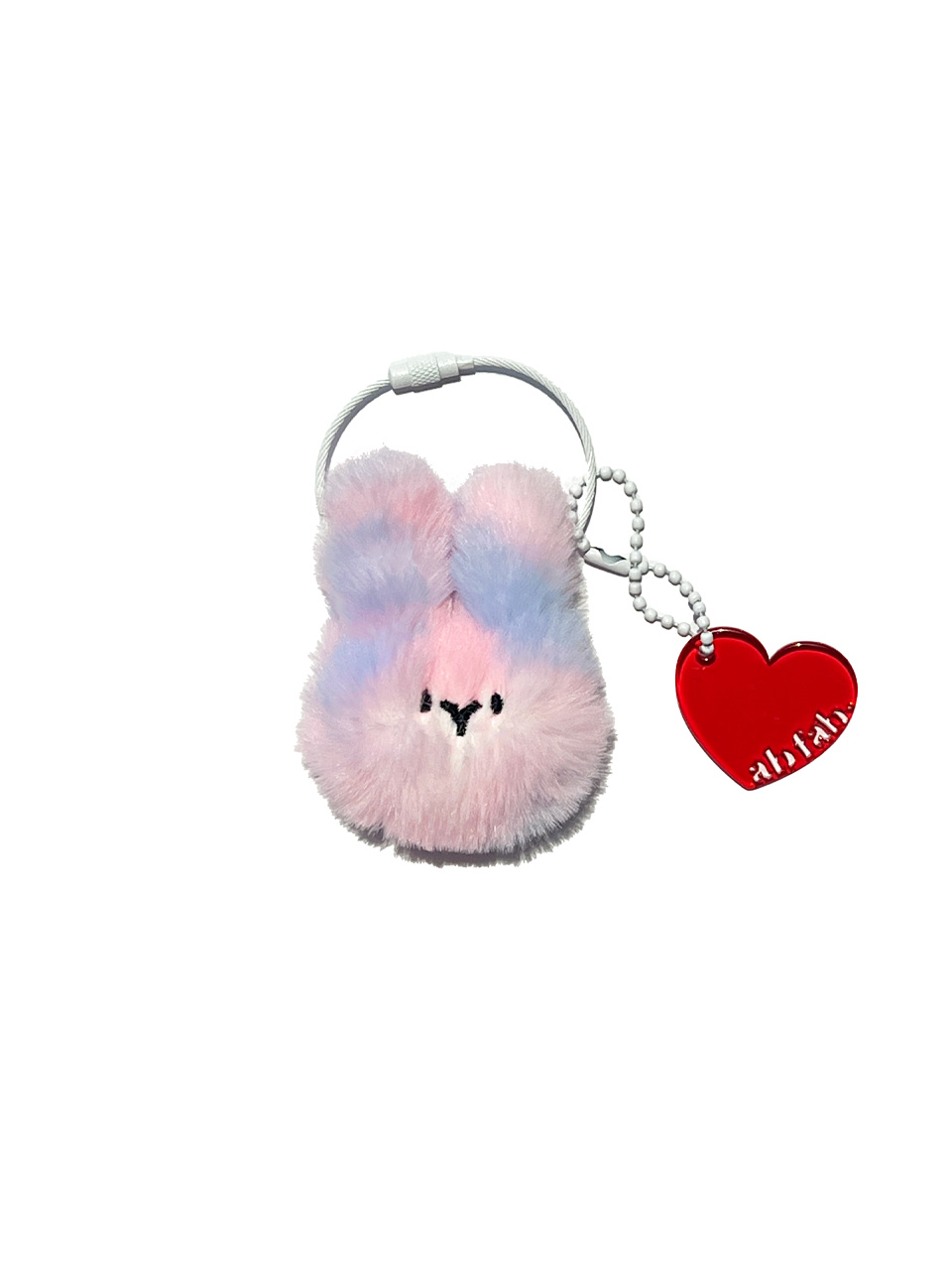 mini bunny key ring ( Cotton candy )