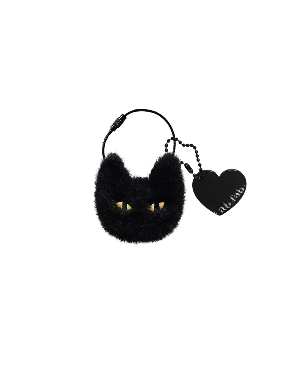 myam-mi key ring ( Black cat )