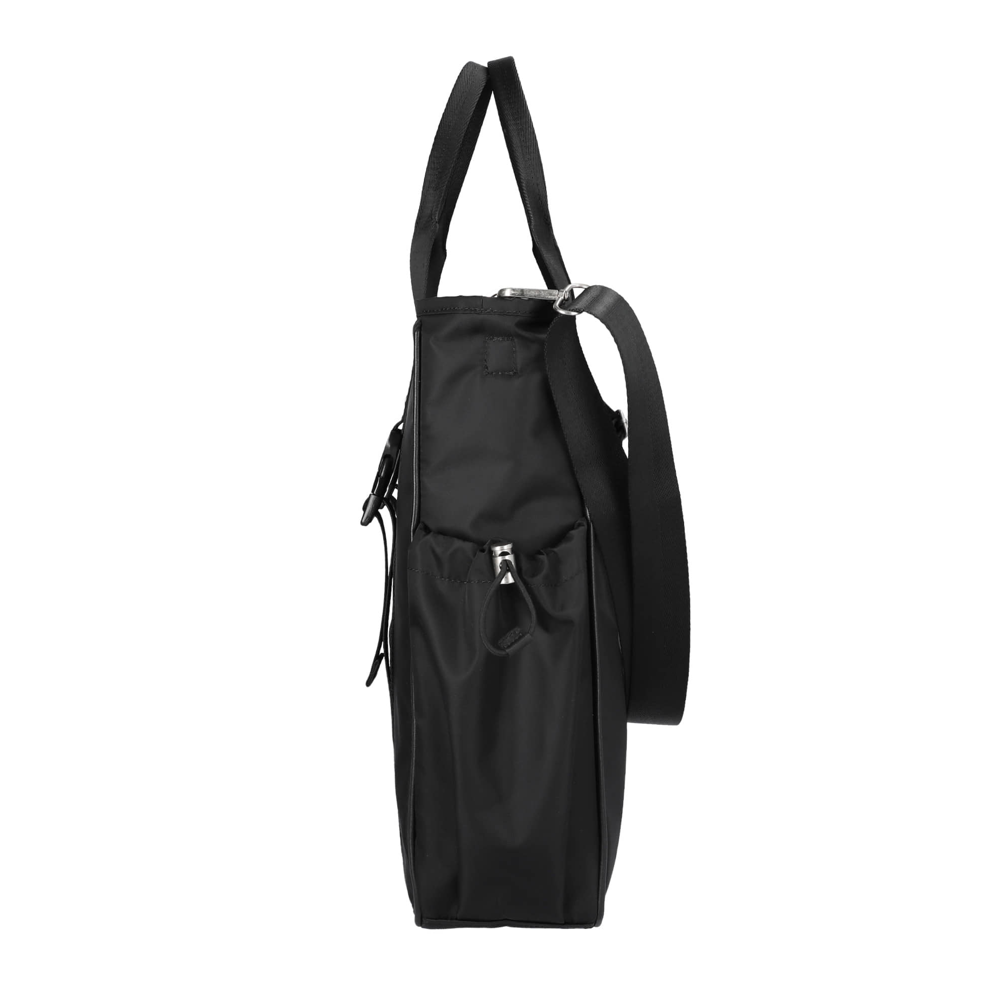 optimal nylon 2way tote bag / black