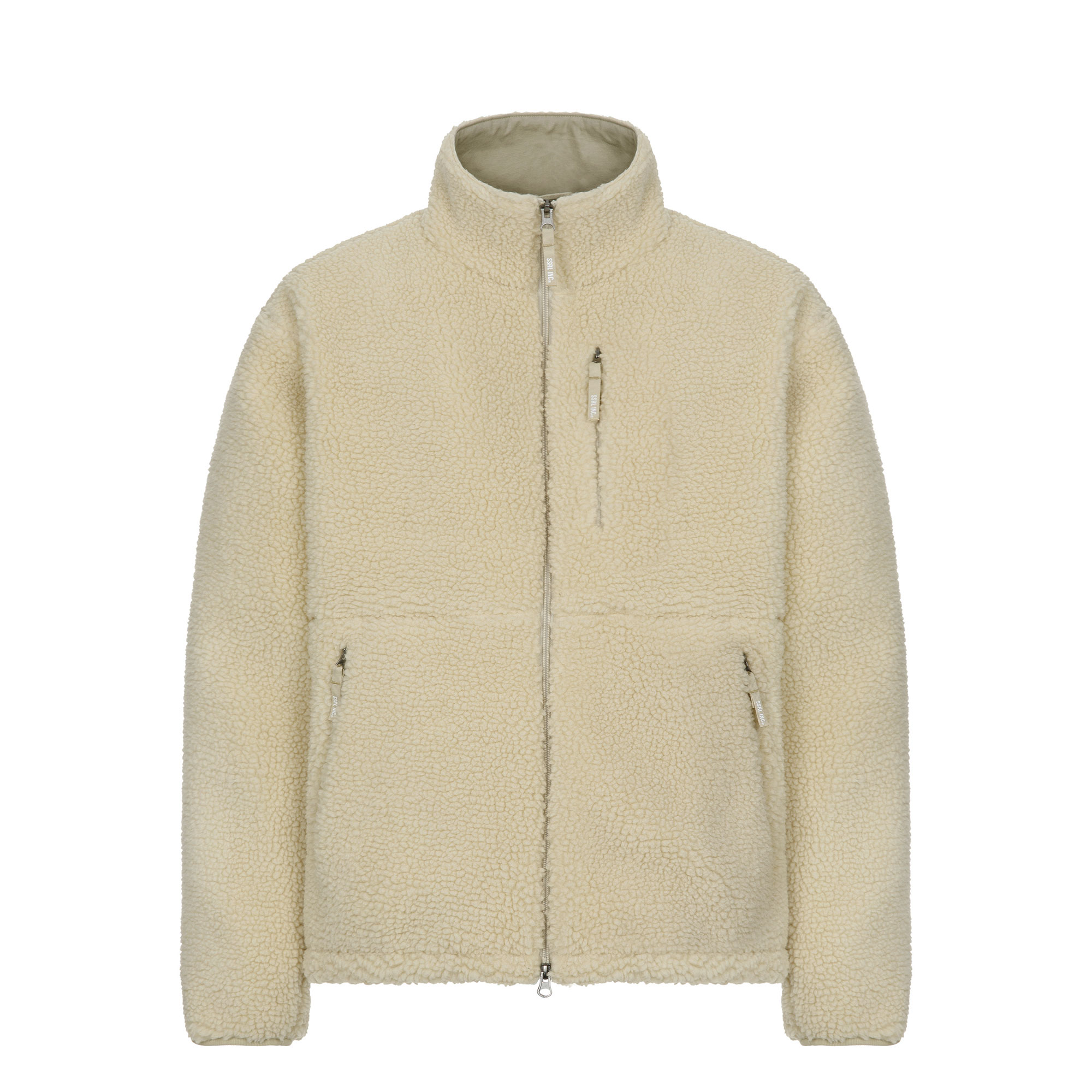 oversize boa fleece jacket / beige