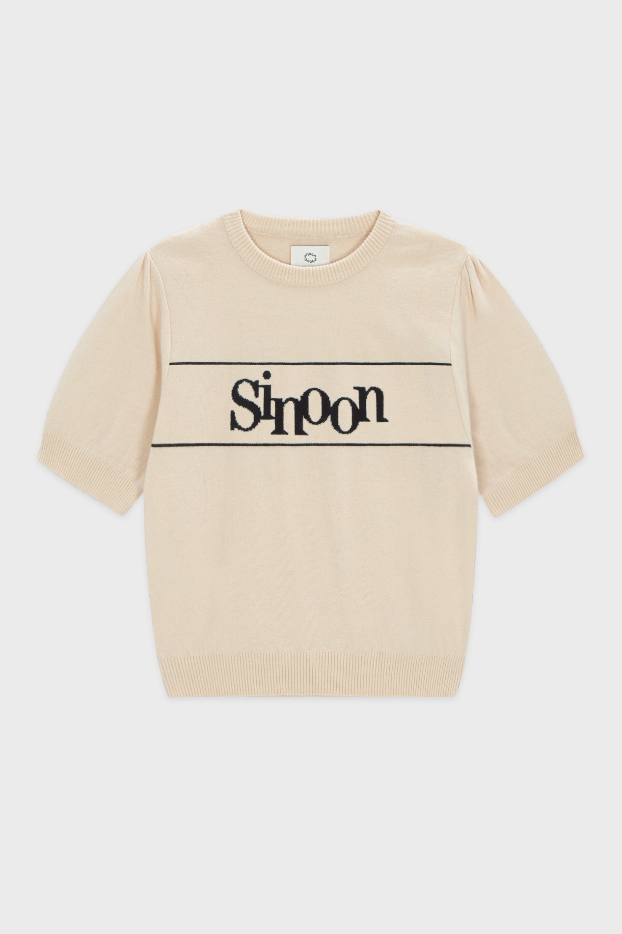 【sinoon】 SN CLASSIC LOGO HALF KNIT SINOON