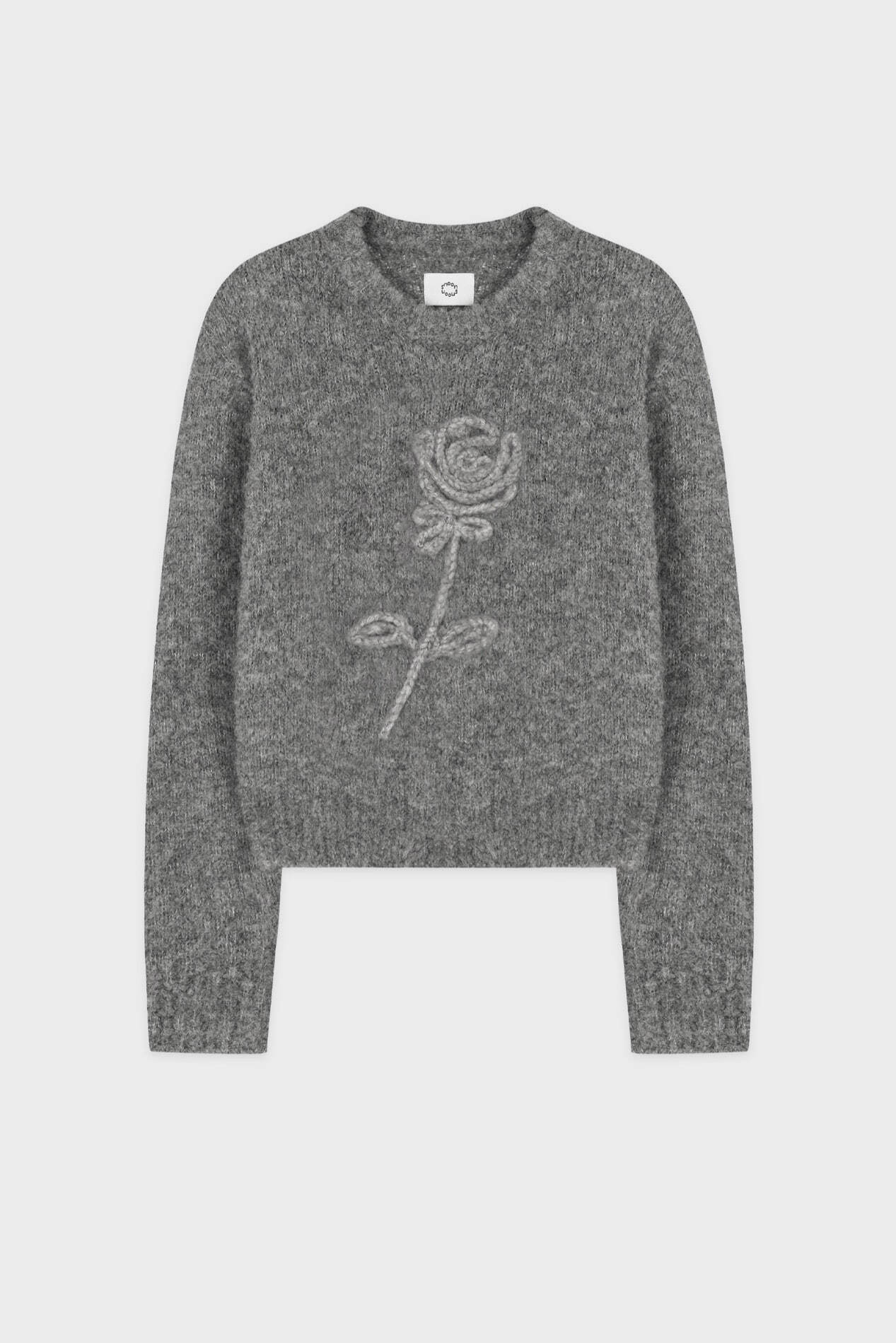 sinoon シヌーン Rose Flower Pullover Knit SINOON