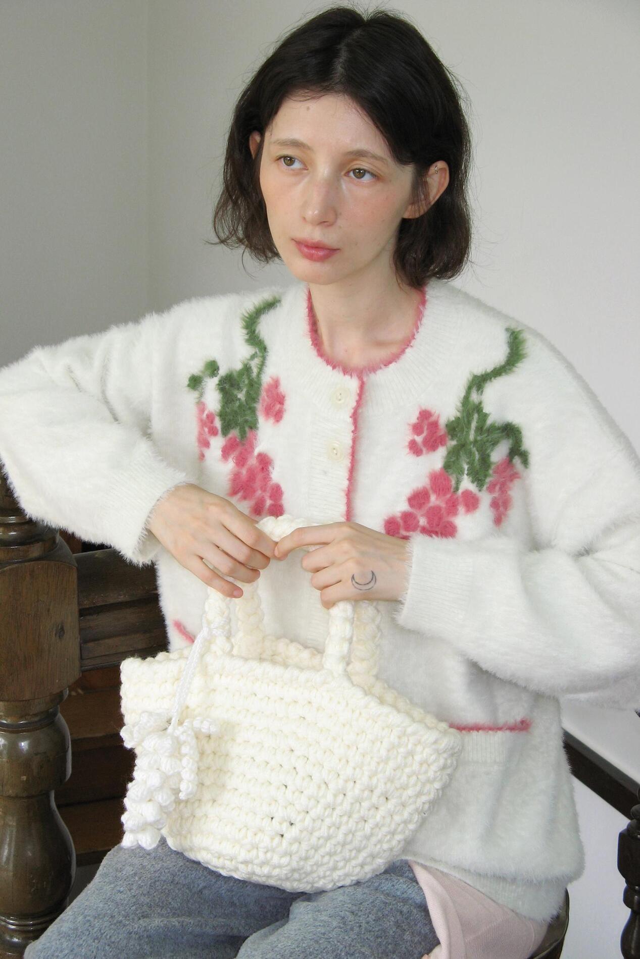 トートバッグ [SINOON] Handmade Knit Tote Bag SINOON