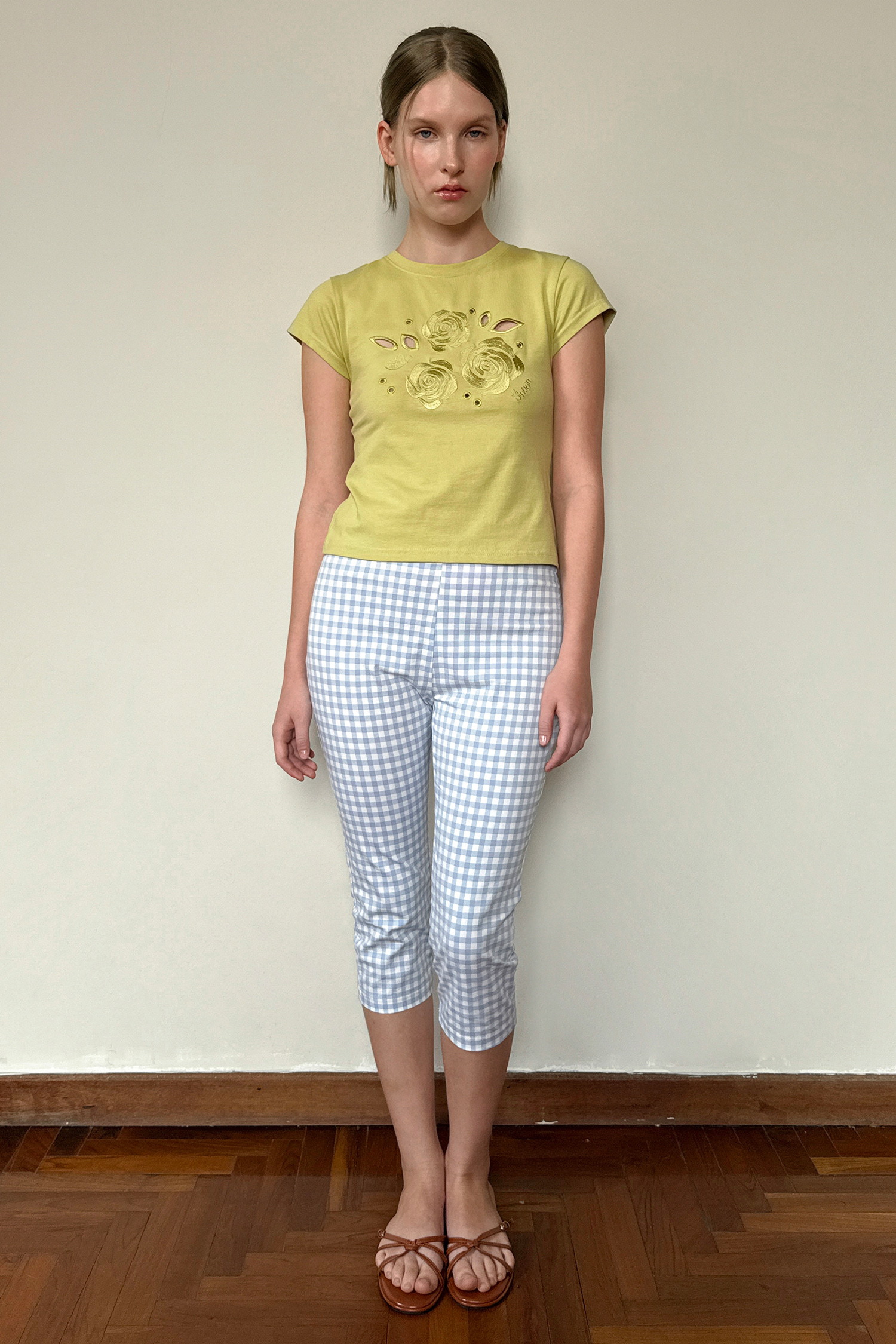 【Sinoon】 Rose Punching T-Shirt 4色 SINOON