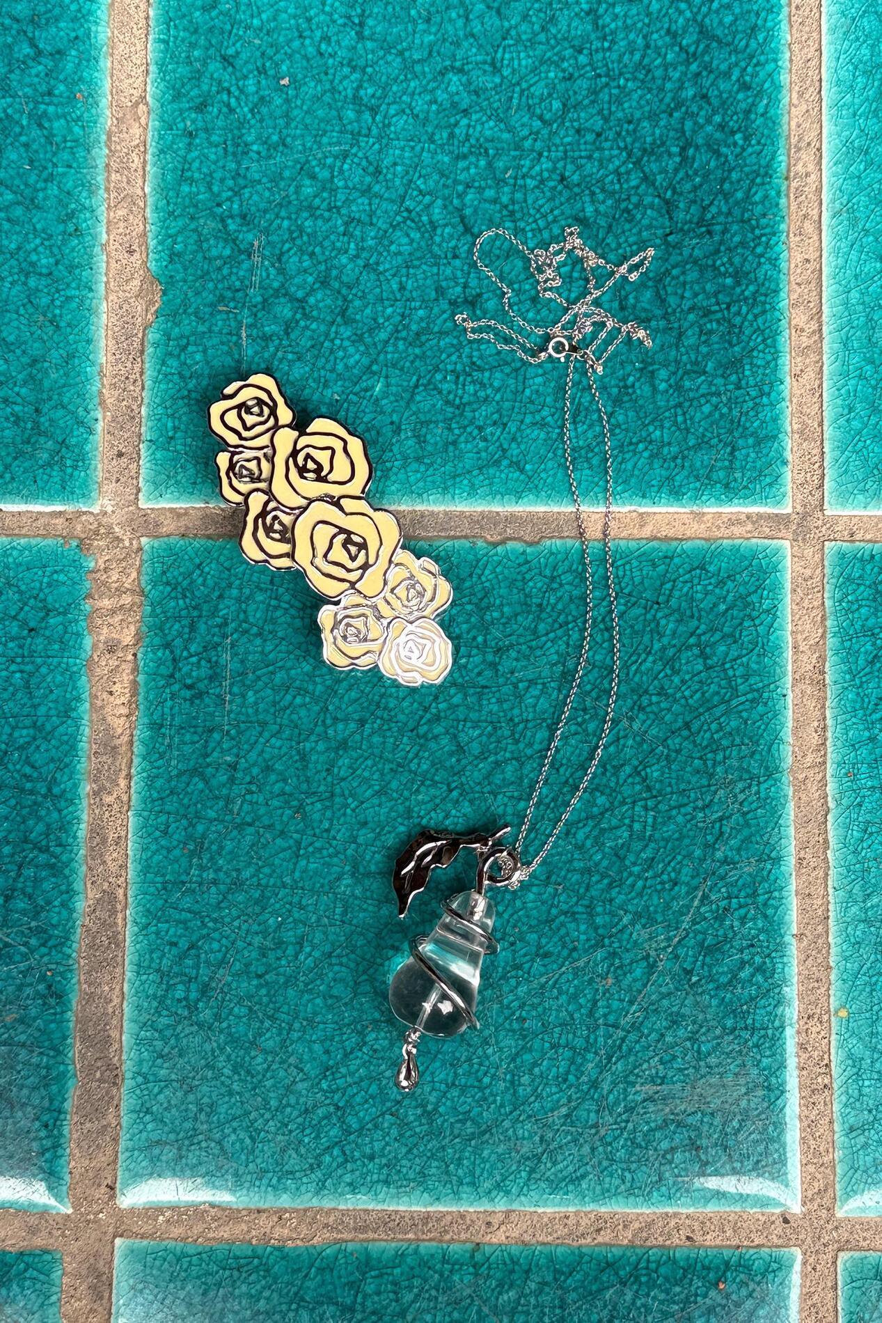 【Sinoon】 Rose Hair Barrette / 追跡付 SINOON