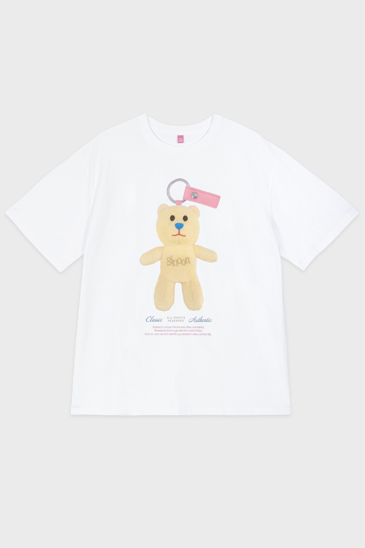 sinoon 半袖 NOONI Bear Keyring T-Shirt 4color フリーサイズ SINOON