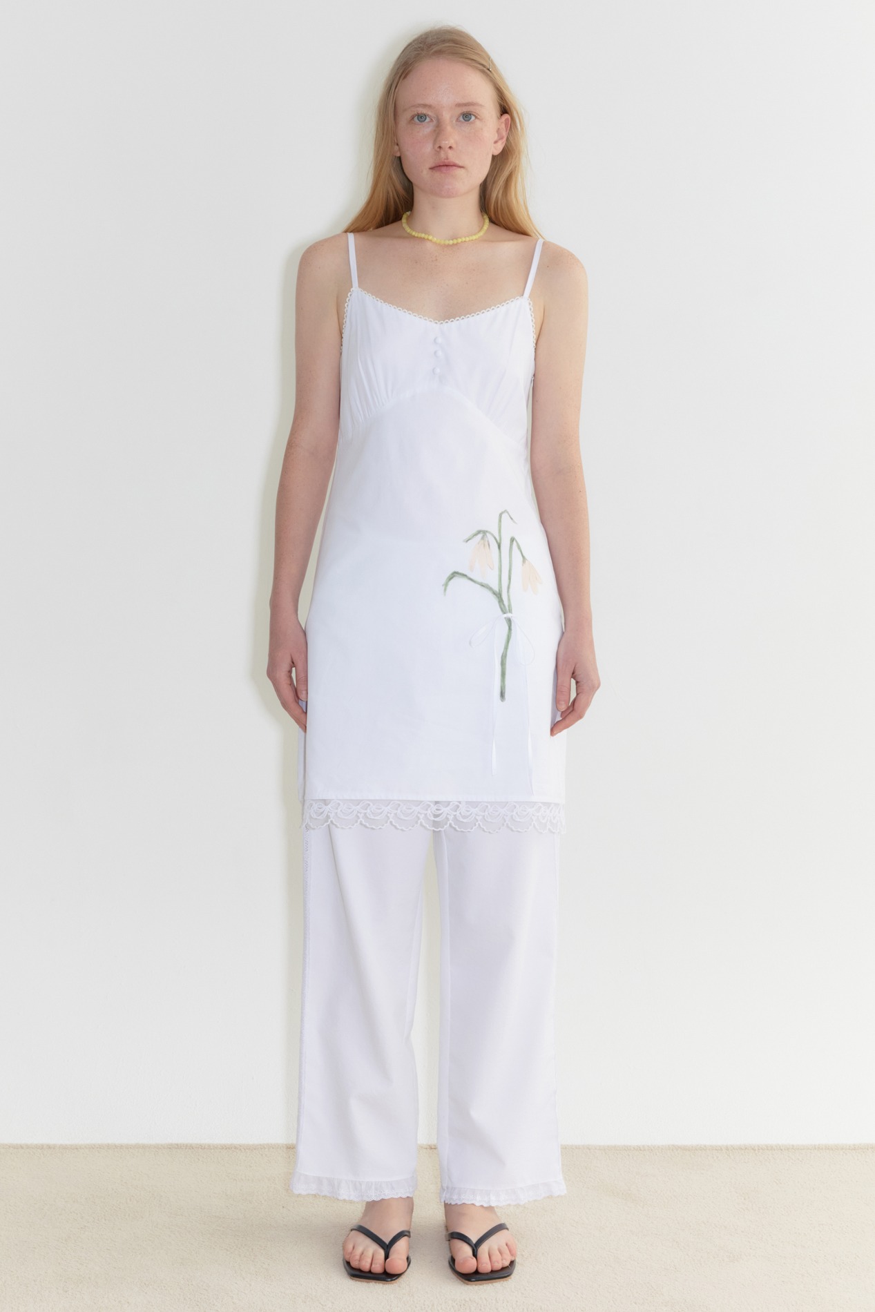 【Sinoon】Lace Flower Slip Dress /追跡付 SINOON