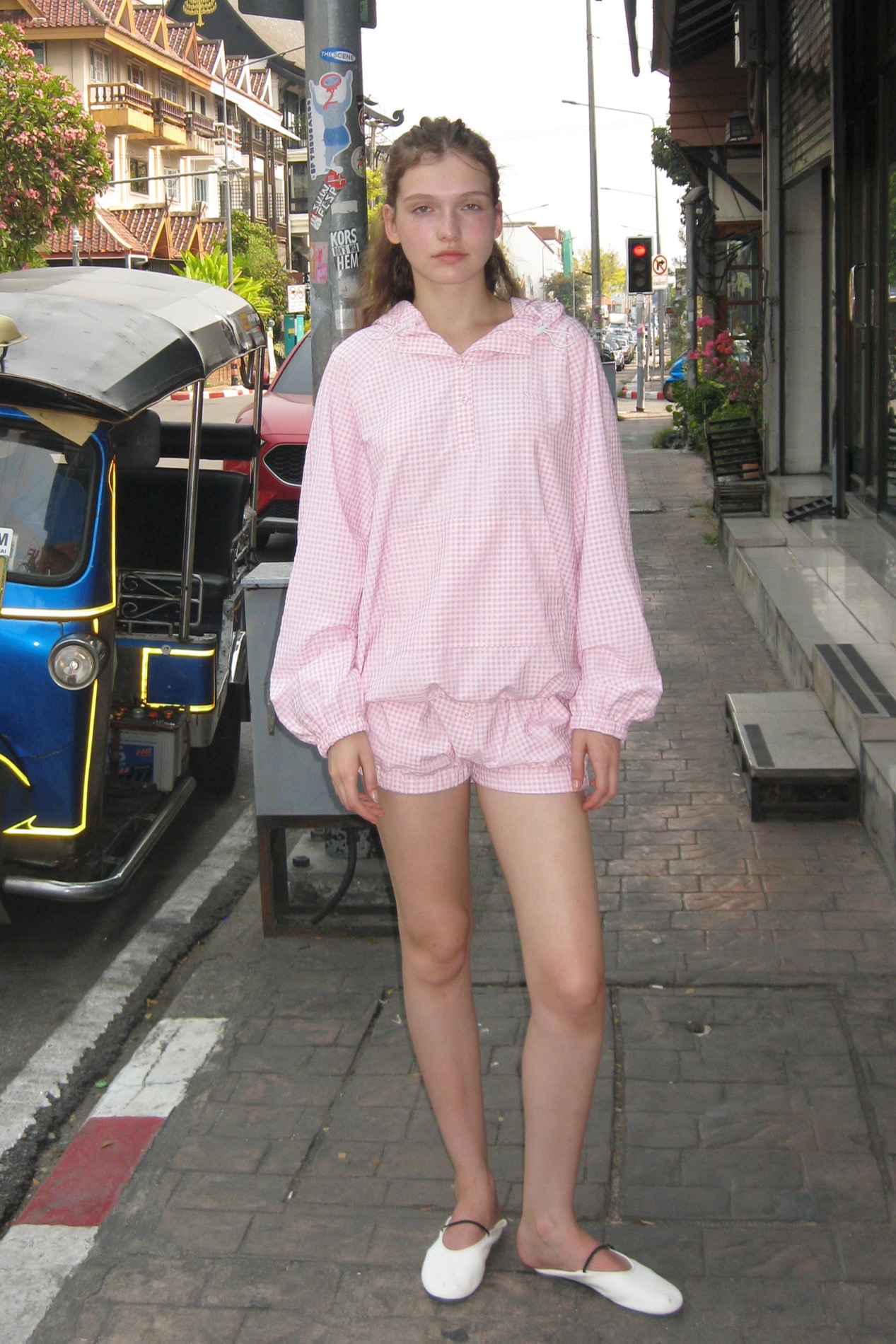 ☆韓国の人気☆【sinoon】☆Shirring Mini Dress☆ SINOON