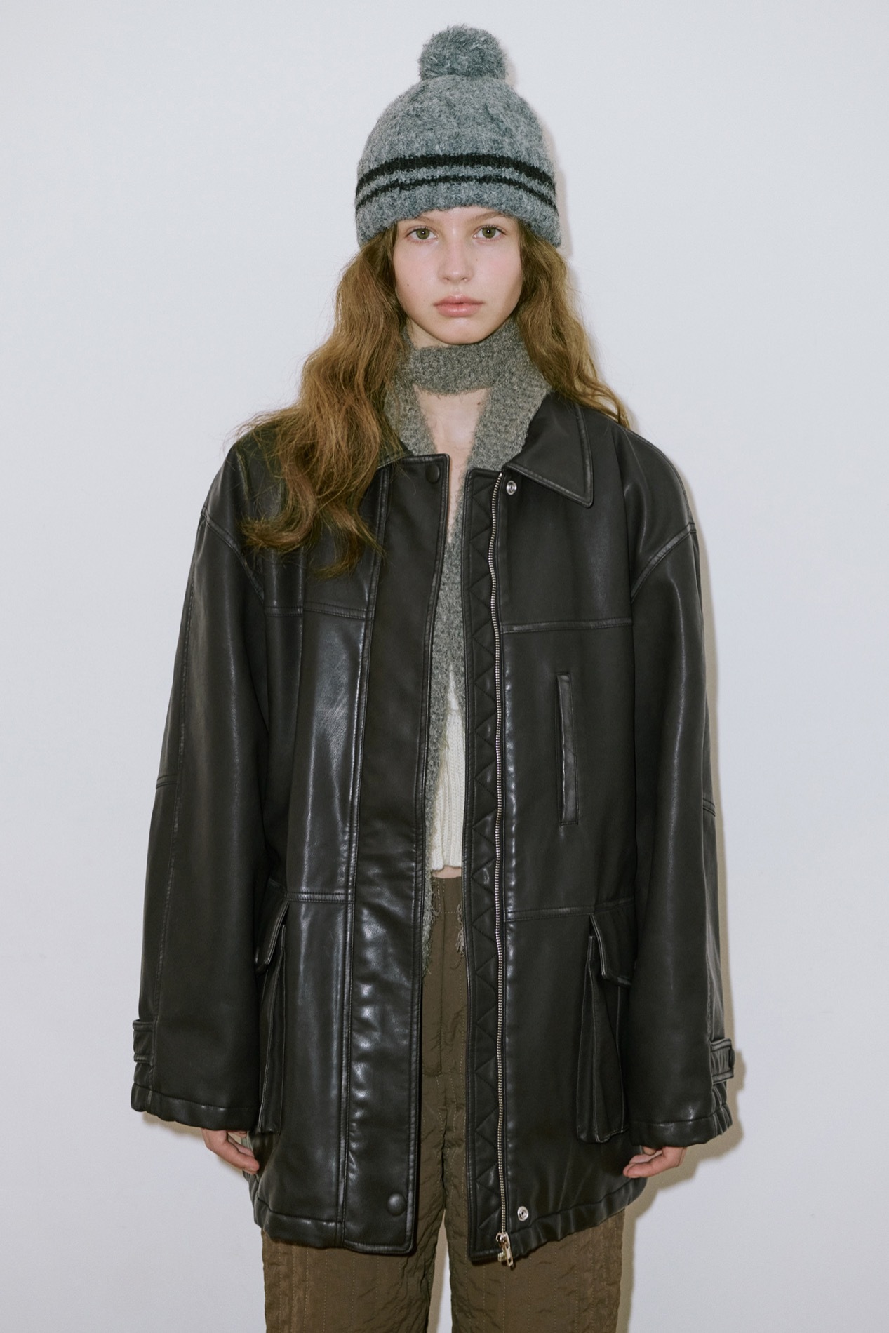 ジャケット・アウター SINOON Washing Leather Harf Jacket SINOON