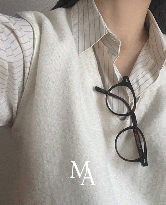 [M.LABEL] cream stripe shirts (nb)* 베스트 상품 재진행단독주문시 당일발송