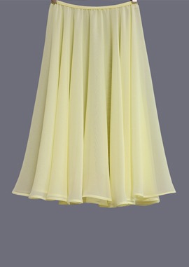 180,360 wide rehearsal skirt (레몬)