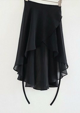 Black Wrap Skirt (블랙)