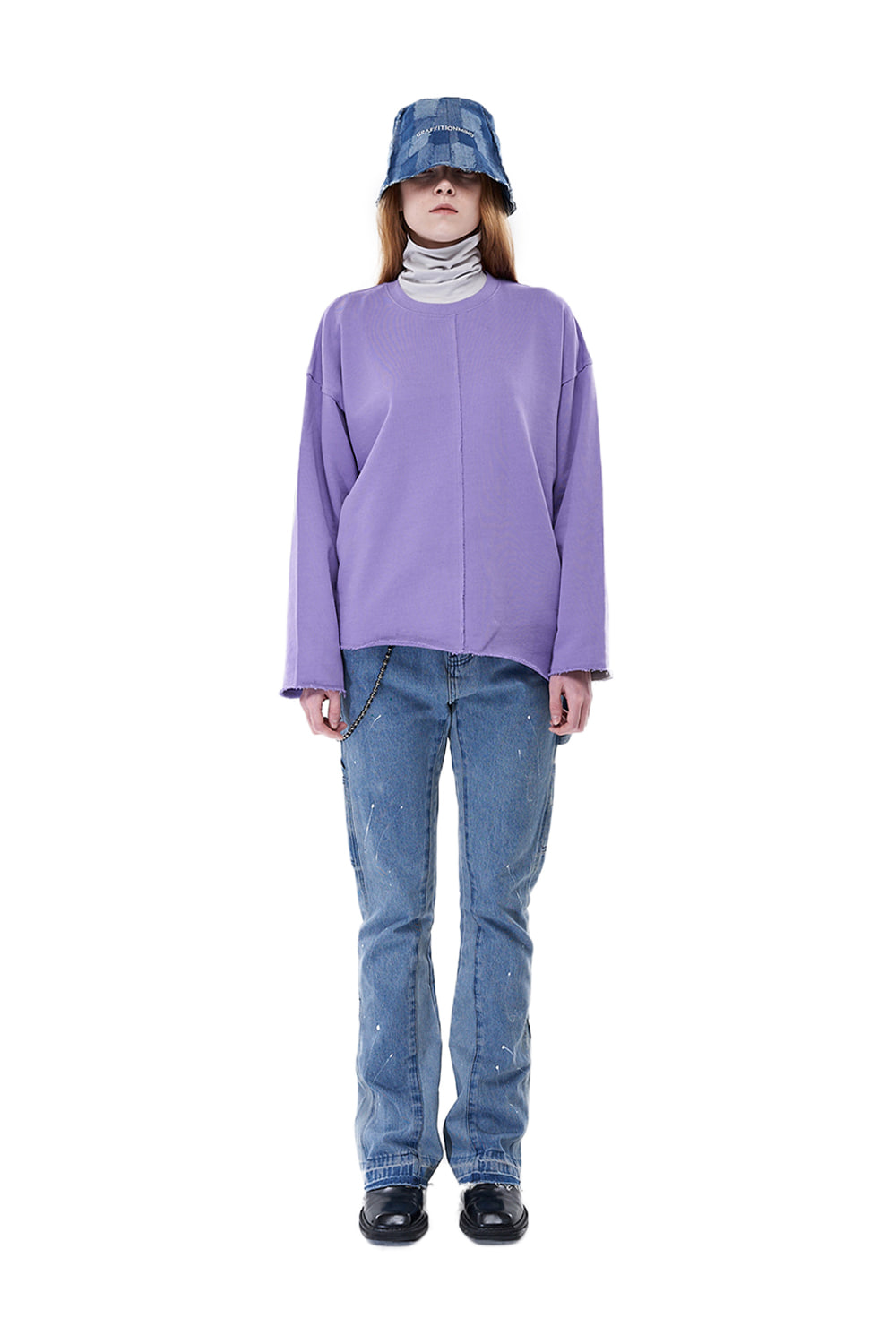 Incision Long Sleeve Tee (Purple)GRAFFITIONMIND