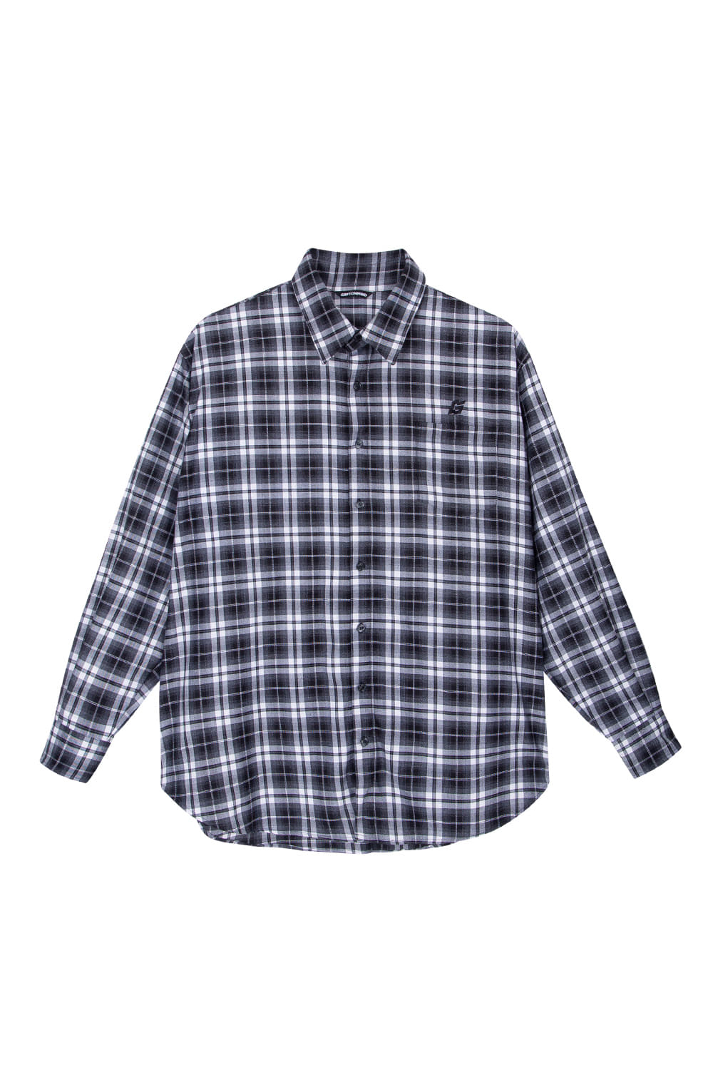 [SALE] EMBROIDERED LOGO CHECKED FLANNEL SHIRTSGRAFFITIONMIND