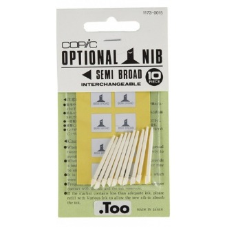 코픽 SEMI BROAD Nib(선과폭이 가는 닙) 10PCS, 팩