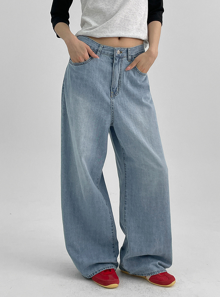 韓国発!【BLACKUP】 Kenmo line two-way bendable denim pants Jeans - BLACKUP