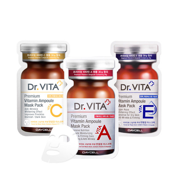[DAYCELL] Dr.VITA Premium VITA Ampoule Mask Pack 30g, 3 Types of Vitamin A/C/E