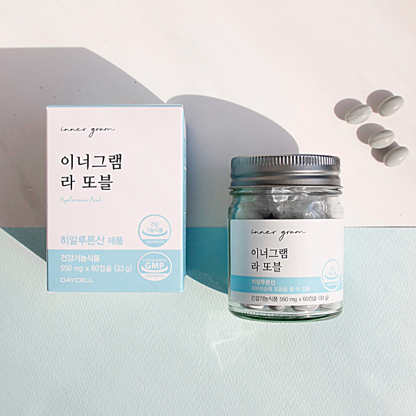 [DAYCELL] InnerGram La toble Supplements for skin moisture 550mg, 60 Capsules