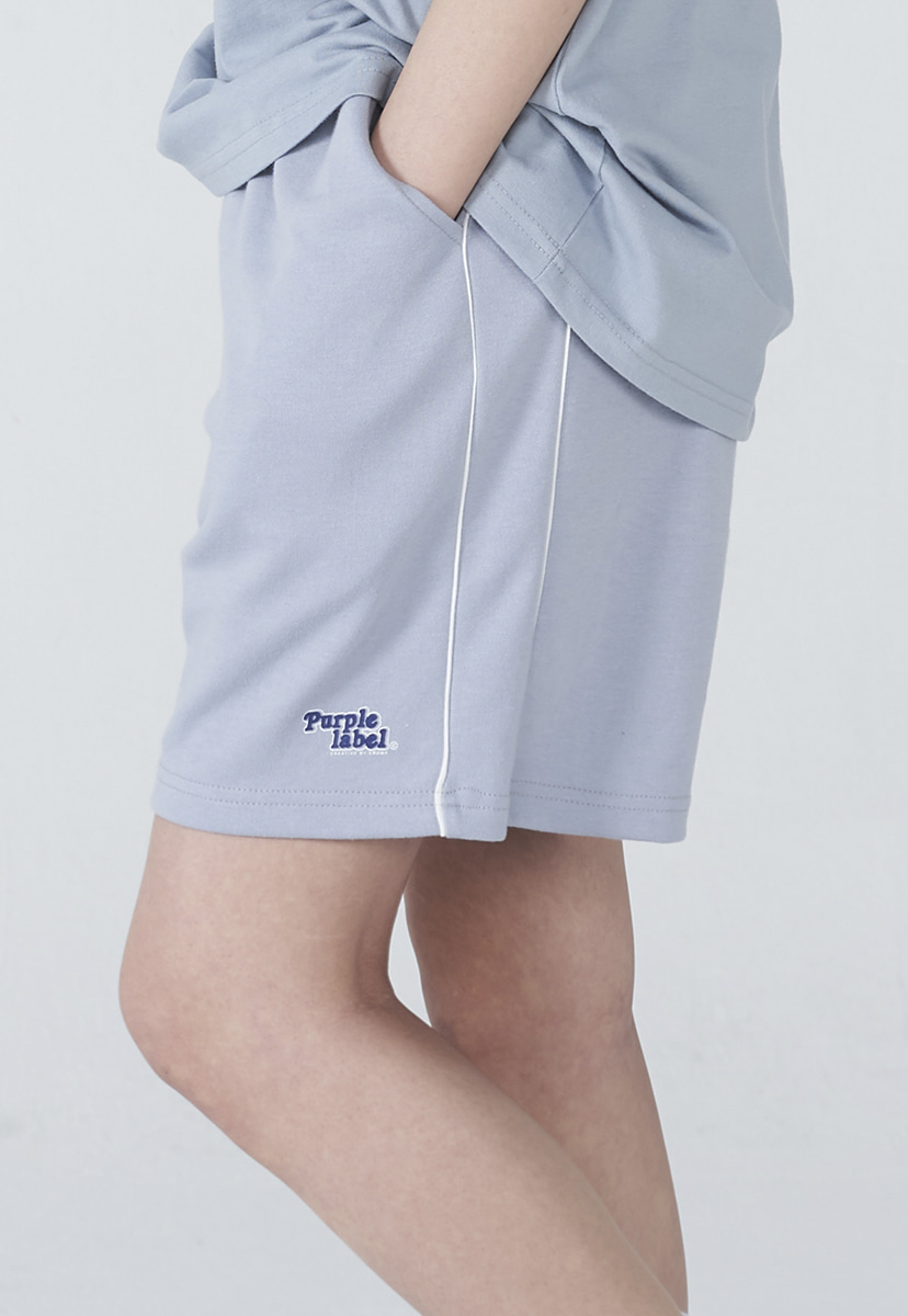 [퍼플라벨] Purple label rounding logo sweat shorts (PP0003-1)