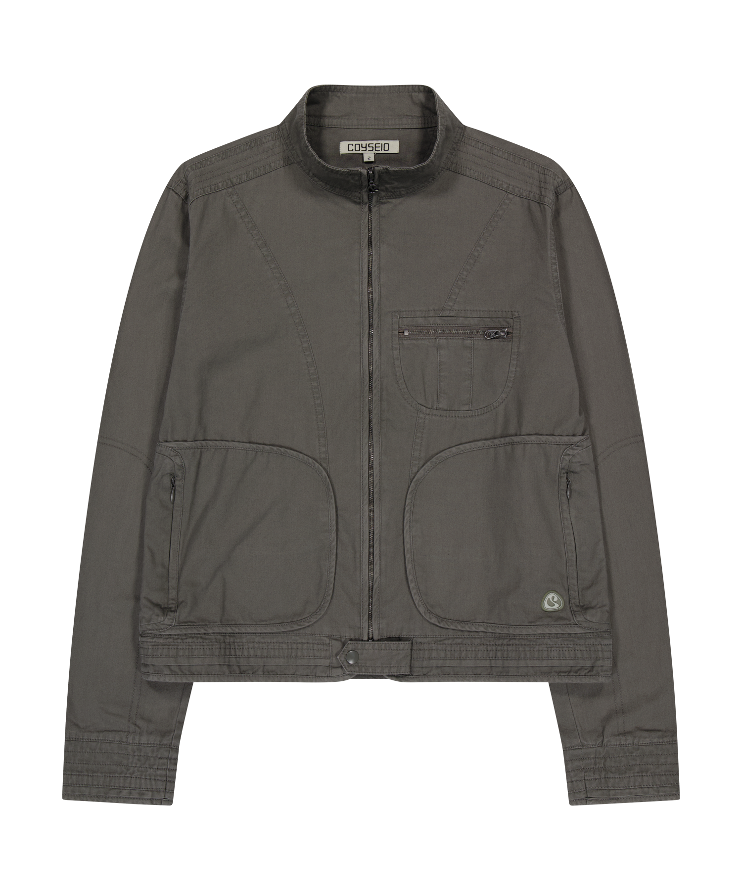 ジャケット・アウター Coyseio BINDING COTTON JACKET ASH BROWN BINDING COTTON JACKET ASH BROWN | coyseio