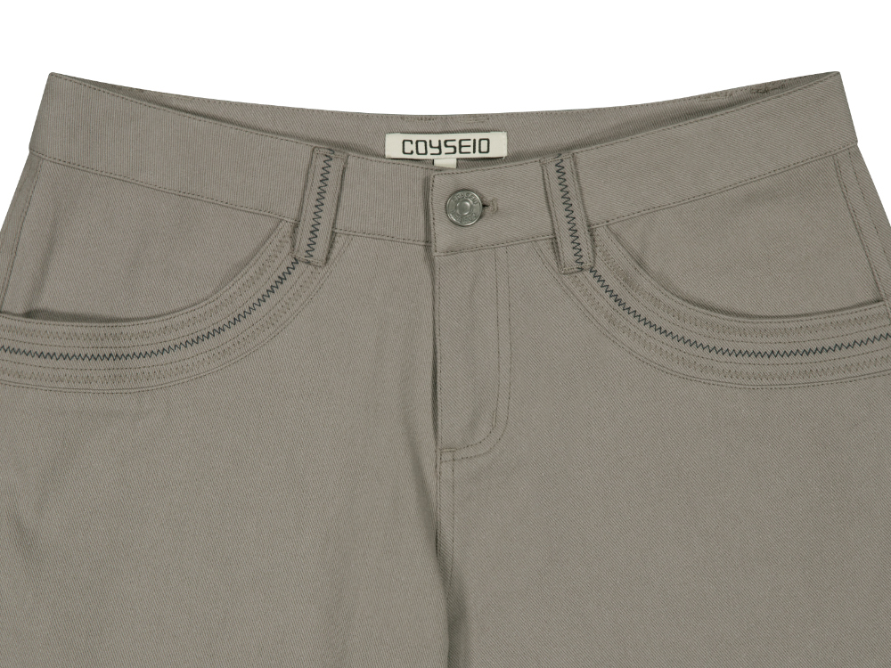 KNIT LACE PANTS ASH BROWN - coyseio