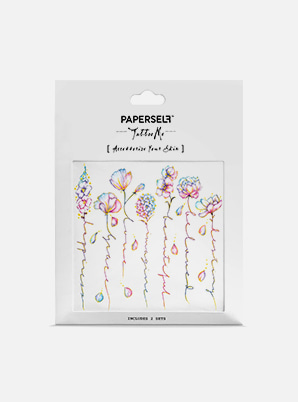 [MD &amp;P!CK] PAPERSELF Flower Script TATTOO STICKER