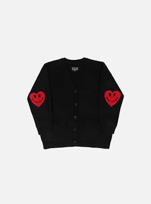 GRAVER ELBOW HEART KNITTED CARDIGAN