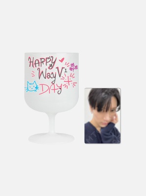 WayV 4th Anniversary DIY Plastic Wine Cup &amp; Photo Card Set