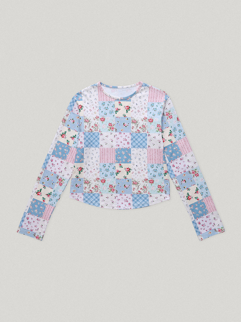 Shalott Floral Patchwork Tee - Smooth Mood