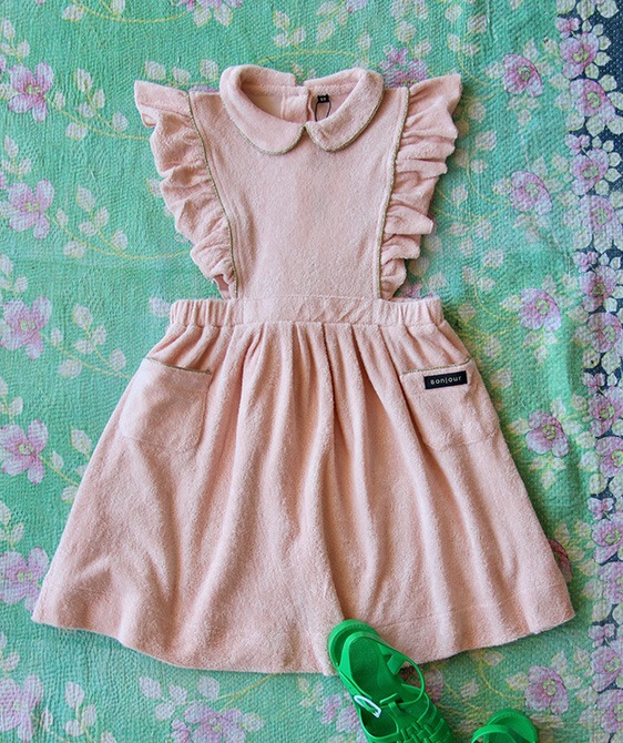 Apron Dress - pink terry #S21REPKT