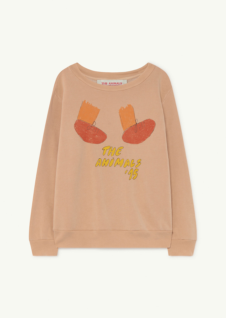 Soft Pink Feet Bear Kids Sweatshirt - F21006_011_EV