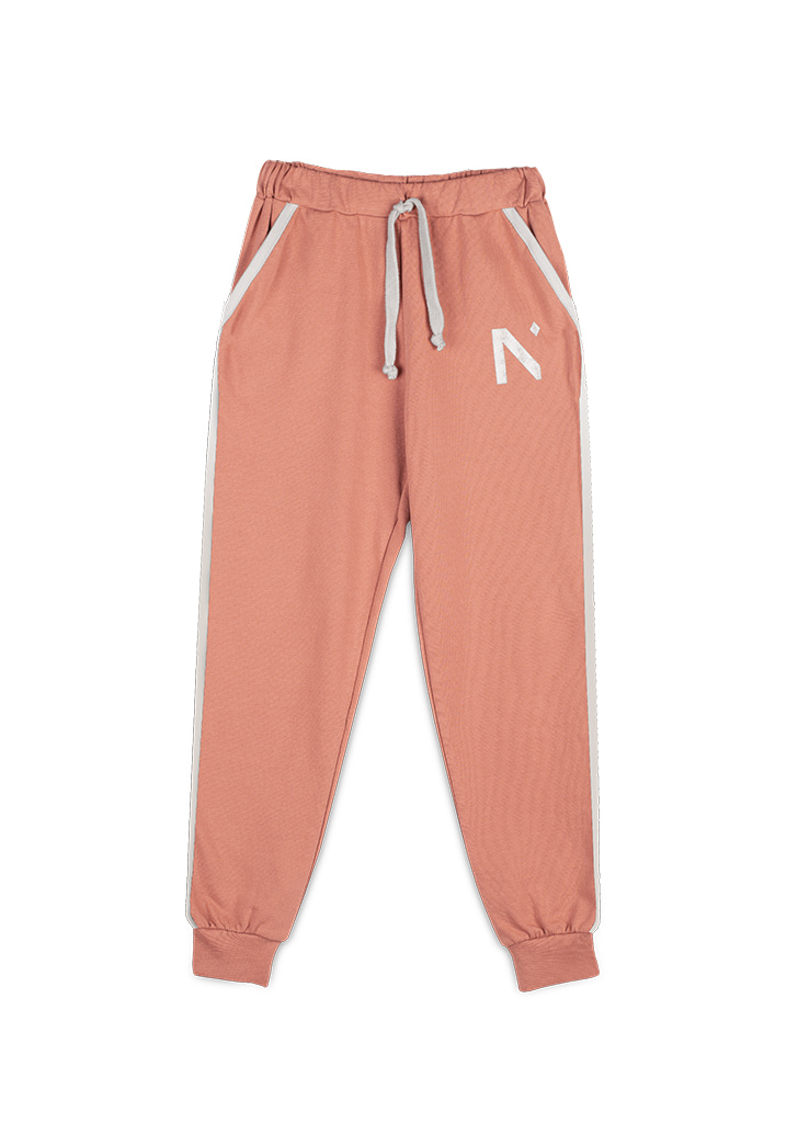 MiP:: Organic Cotton Jersey Pant - Old Pink / Stone