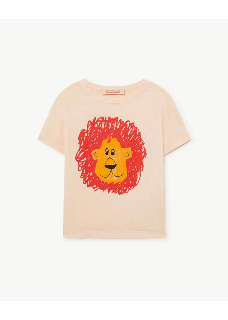 Rooster Kids T-Shirt - Beige Lion_253_BJ