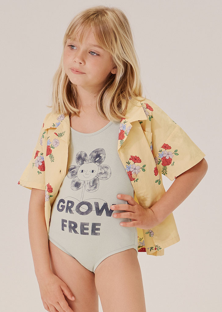 Flowers Shirt(TC-SS22-12) - Yellow ★ONLY 5-6Y★