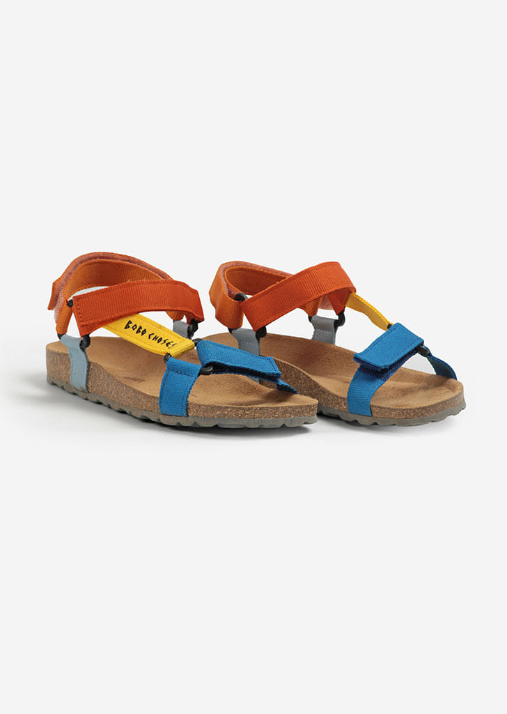 Color Block Straps Sandals #122AI032