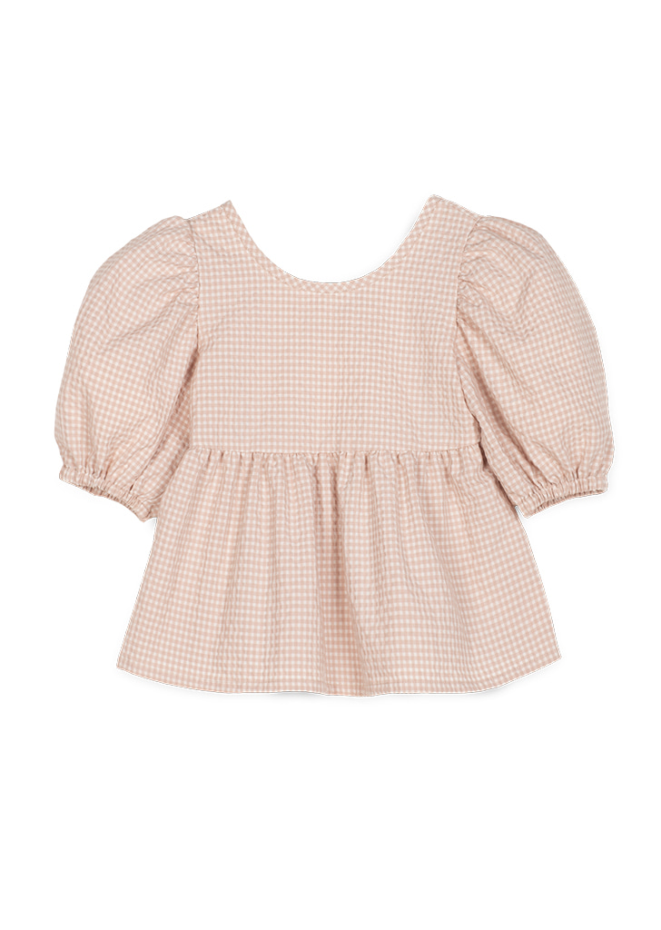MiP:: Vichy Sleeve Blouse - Pink