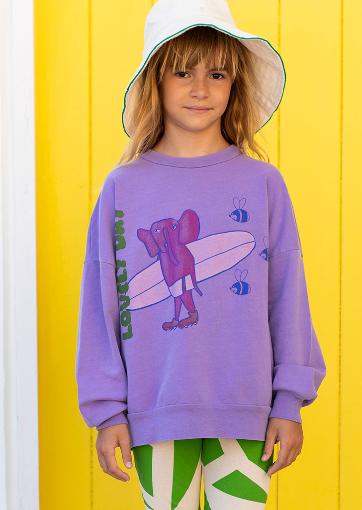 FD517- Surfing Elephant Sweatshirt