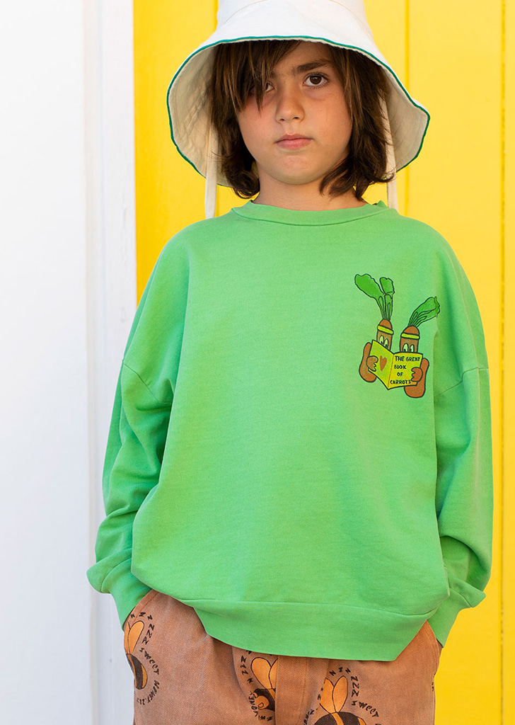 FD519- Carrot Book Sweatshirt ★ONLY 10Y★