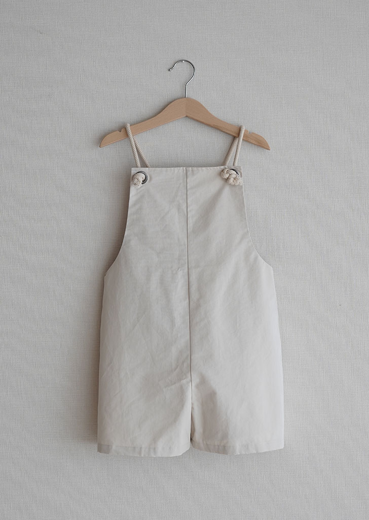 MKDF:: Dungaree Shorts -  Beige ★ONLY 110★