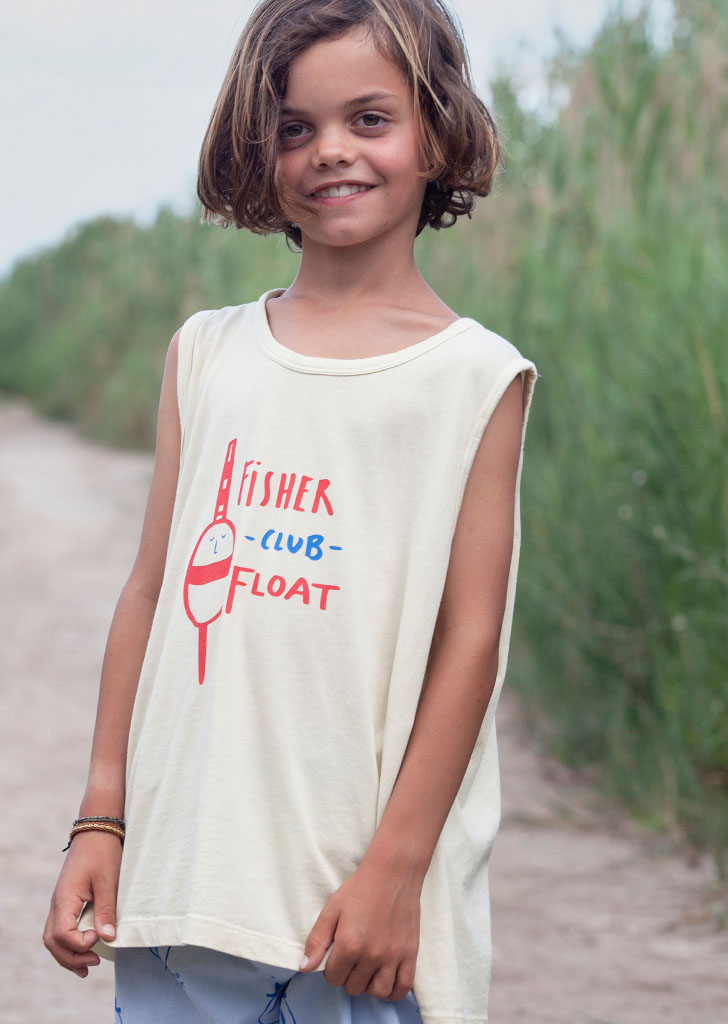 BM::Tank T-Shirt Fisher Club - Mellow Yellow ★ONLY 6-7Y★